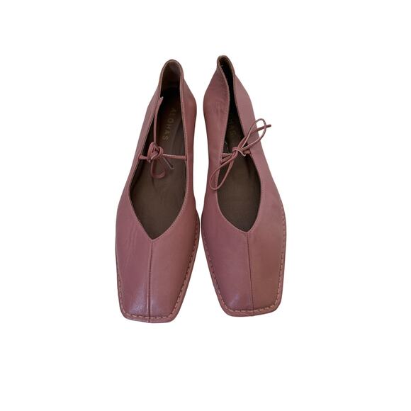 ALOHAS Shoes - Alohas Sway Leather Flats - Pink - Size 39 US 8.5